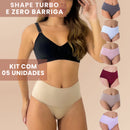 [ Black Friday ] - Kit 5 Calcinhas Shape Turbo e Zero Barriga