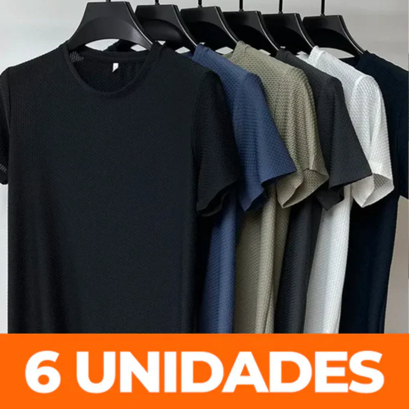 Kit 06 Camisetas LoveConfort® - Respirável Premium [ Pague 3 Leve 6 + Brindes ]