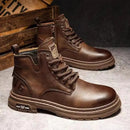 Bota Vintage West Masculina de Couro Genuíno + Brindes