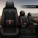 Kit Capa para Banco Completa em Couro Legítimo Universal Italian + BRINDE: Tapete Completo