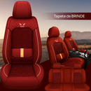 Kit Capa para Banco Completa em Couro Legítimo Universal Italian + BRINDE: Tapete Completo