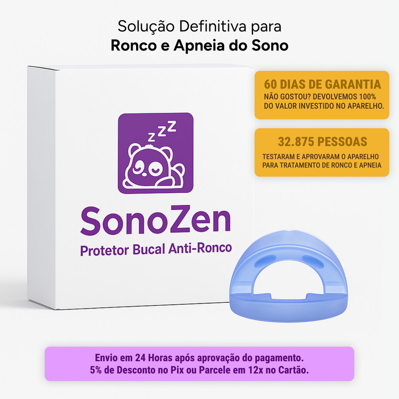 Protetor Bucal Anti-Ronco SonoZen®