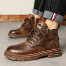 Bota Vintage West Masculina de Couro Genuíno + Brindes