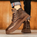 Bota Vintage West Masculina de Couro Genuíno + Brindes