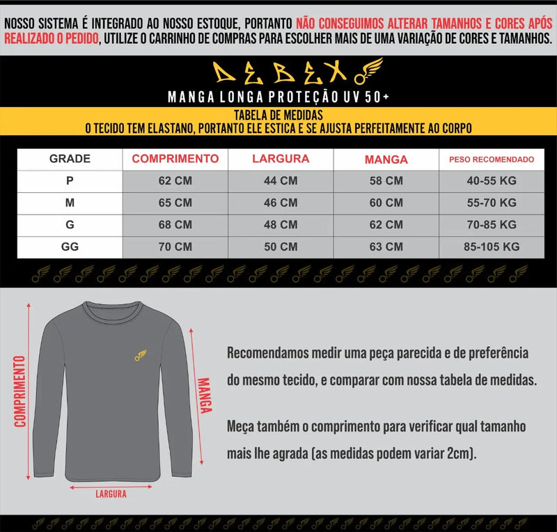 Kit 3 Camisas de Proteção Termica Uv Segunda Pele