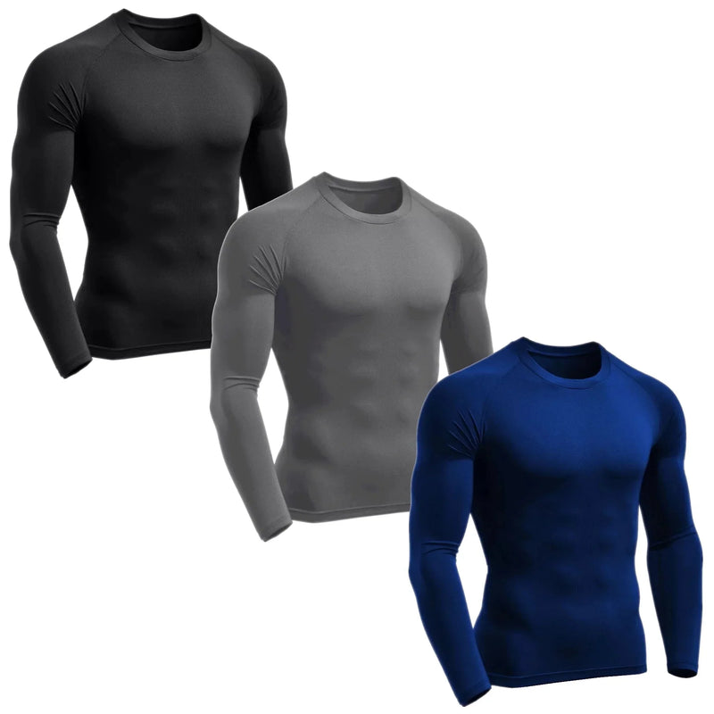 Kit 3 Camisas de Proteção Termica Uv Segunda Pele